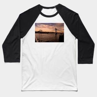 Albert Bridge River Thames London Baseball T-Shirt